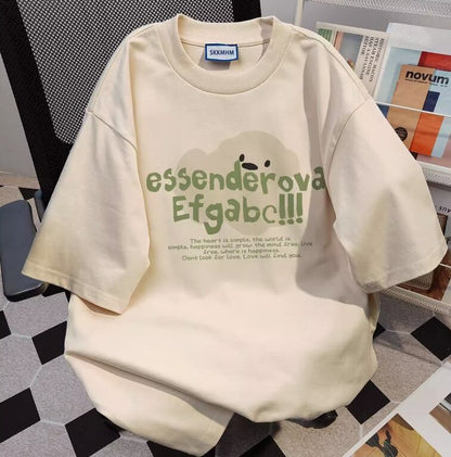 今季マストバイ プリント 定番シンプル 全5色 Tシャツ カットソー＜F-8552＞