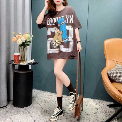 デザイン感   チャーミング Tシャツ カットソー＜F-3164＞