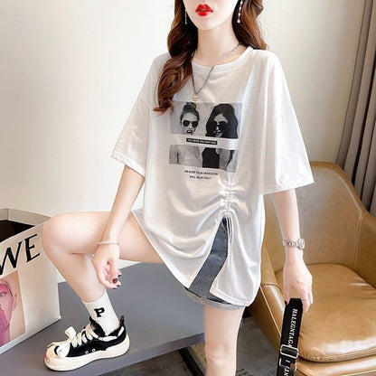 合わせやすい   チャーミング Tシャツ カットソー＜F-3651＞