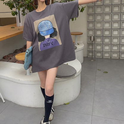 話題沸騰中 都市ファッショ 流行新作 オシャレ デザイン プリント全6色 半袖TシャツF-9108