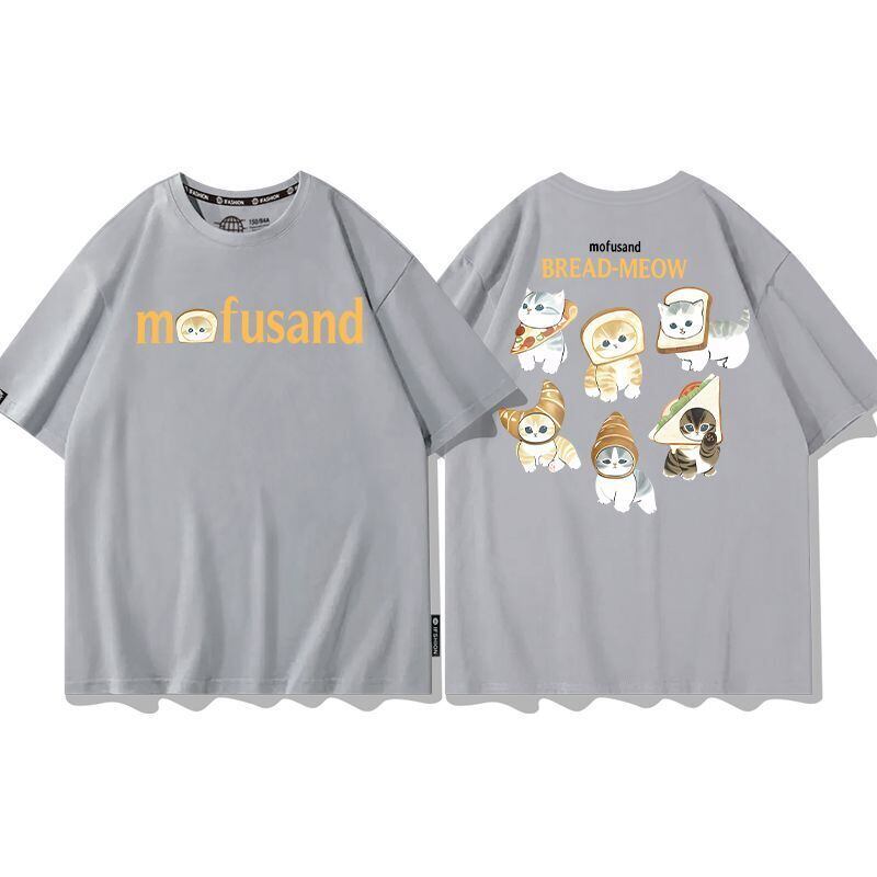 大人可愛い アバンギャルド カジュアル プリント 全6色 半袖 Tシャツ <F-11647>
