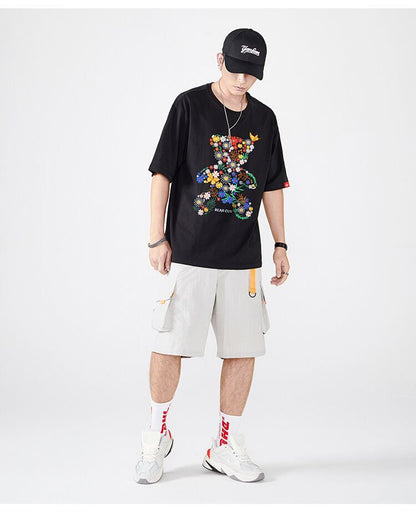 上質 絶対流行 早い者勝ち 早い者勝ち カジュアル 男女兼用 2色選択 Tシャツ<F-11131>