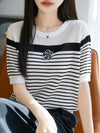 定番シンプル 売り切れ必至 着回し力抜群 全2色 Tシャツ <F-11938>