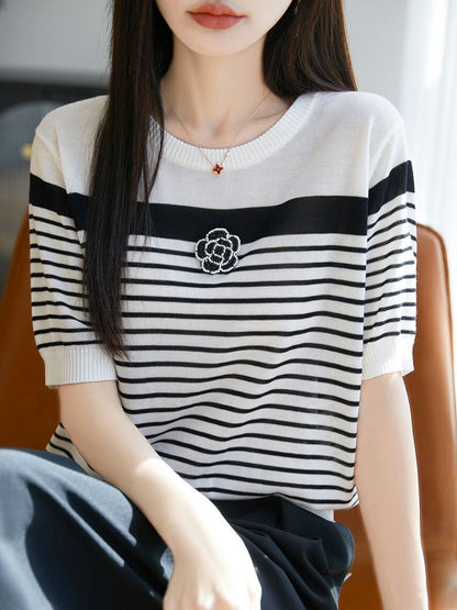 定番シンプル 売り切れ必至 着回し力抜群 全2色 Tシャツ <F-11938>