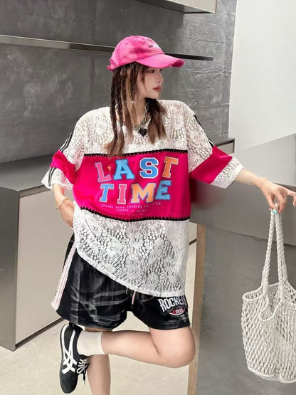 美人度アップ 早い者勝ち 絶対流行 カジュアル 2色選択 Tシャツ<F-11676>