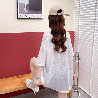 話題沸騰中 ファッション 個性派 プリント 全3色 半袖Tシャツ<F-8508>