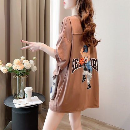 スタイリッシュ   一目惚れ Tシャツ カットソー＜F-3091＞