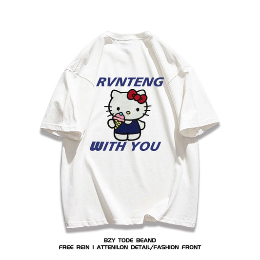 男女兼用 売れ筋 上質 プリント Tシャツ F-13305