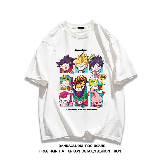 男女兼用 カジュアル プリント Tシャツ F-13295