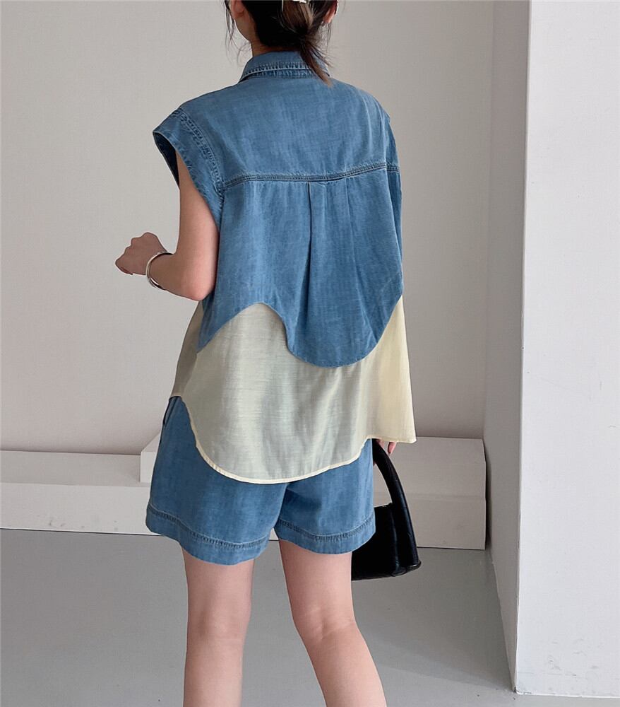 今季マストバイ 上品 ファッション 半袖Ｔシャツⅹパンツセット <F-6575>
