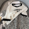 ゆったり感アップ アルファベット ファッション Tシャツ カットソー＜F-3077＞
