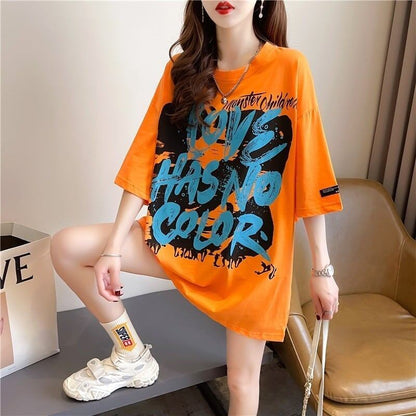 個性的なデザイン   一目惚れ Tシャツ カットソー＜F-3400＞