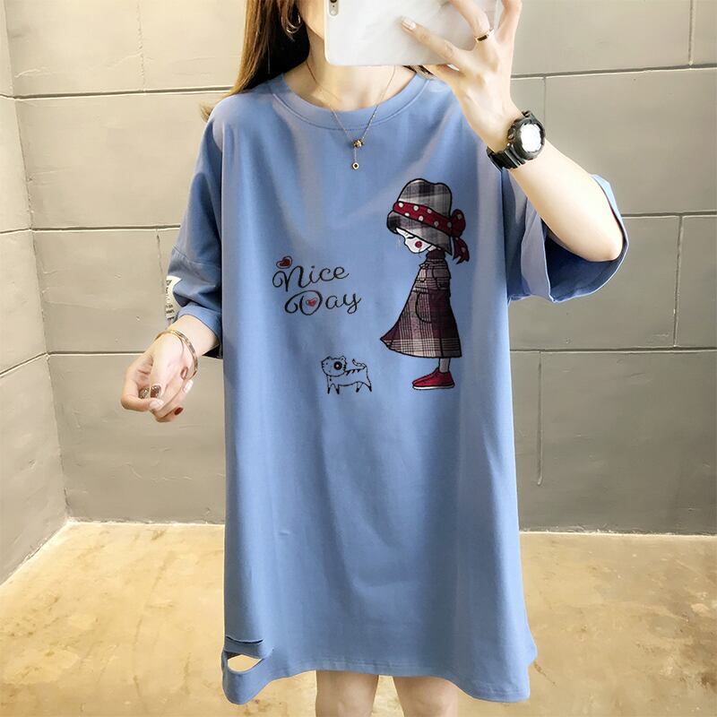 大活躍 ファッション カジュアル ルーズ 半袖シャツ<F-6655>