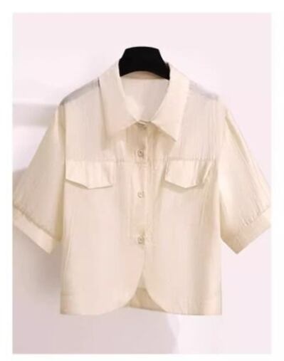 定番シンプル 紫外線対策 上品 全3色 シャツ+パンツセット ＜F-8655＞