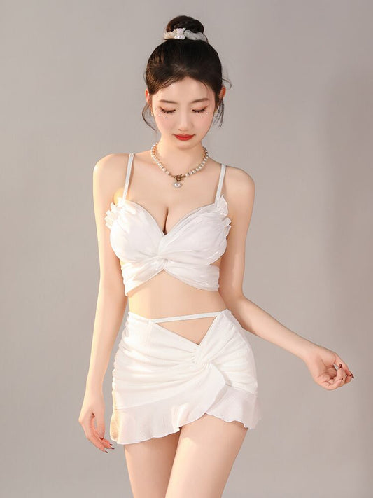 美人度アップ 半袖 カジュアル Tシャツ 水着 ワンピース ＜F-11817＞