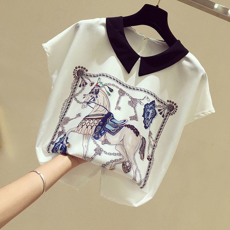 美人度アップ シフォン スウィート 半袖 Tシャツ ショートパンツ セットアップ ＜F-9234＞