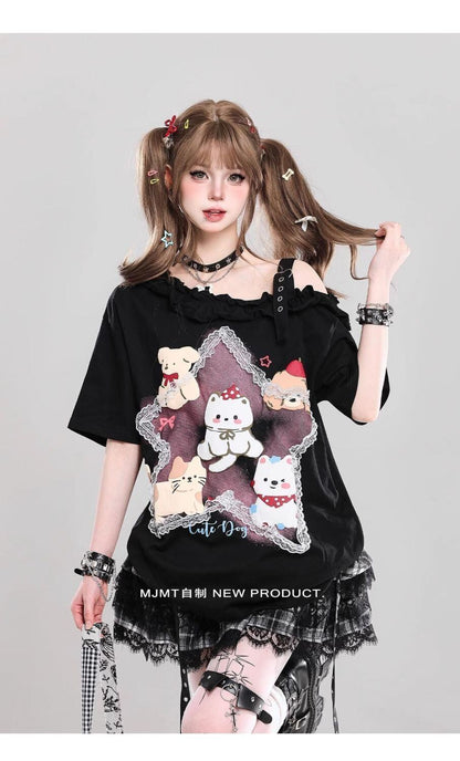 売れ筋 早い者勝ち 絶対流行 カジュアル 2色選択 Tシャツ<F-11461>