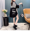ストライプ柄   POLOネック Tシャツ ゆったり 5分袖＜F-2938＞