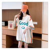 おすすめ   アルファベット Tシャツ ゆったり半袖 ＜F-2881＞