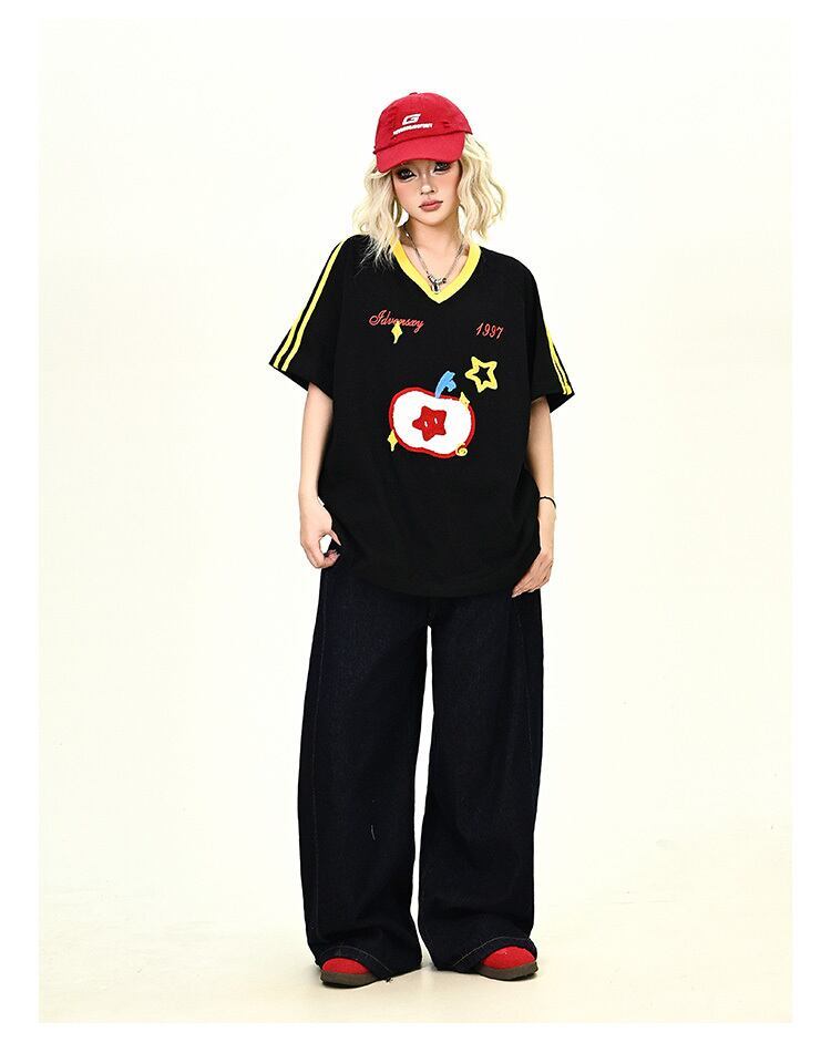 売り切れ必至 早い者勝ち 絶対流行 カジュアル 2色選択 Tシャツ<F-11545>