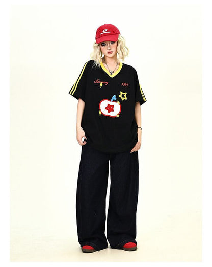 売り切れ必至 早い者勝ち 絶対流行 カジュアル 2色選択 Tシャツ<F-11545>