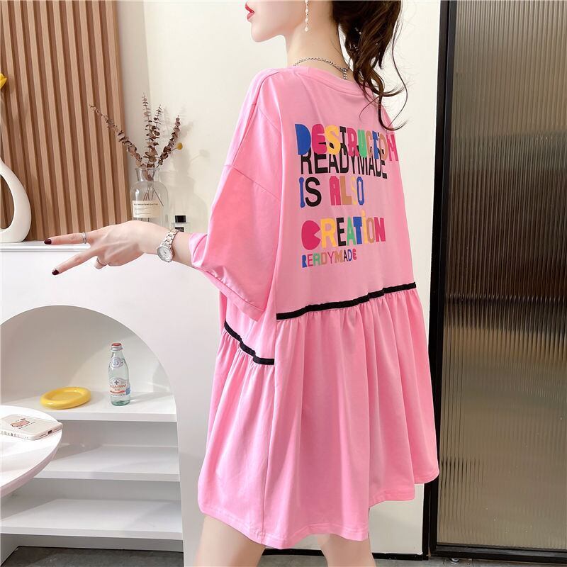 おすすめ スウィート ! 韓国系 ゆったりTシャツ半袖 全3色 <F-4943>