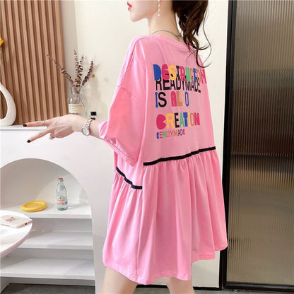 おすすめ スウィート ! 韓国系 ゆったりTシャツ半袖 全3色 <F-4943>