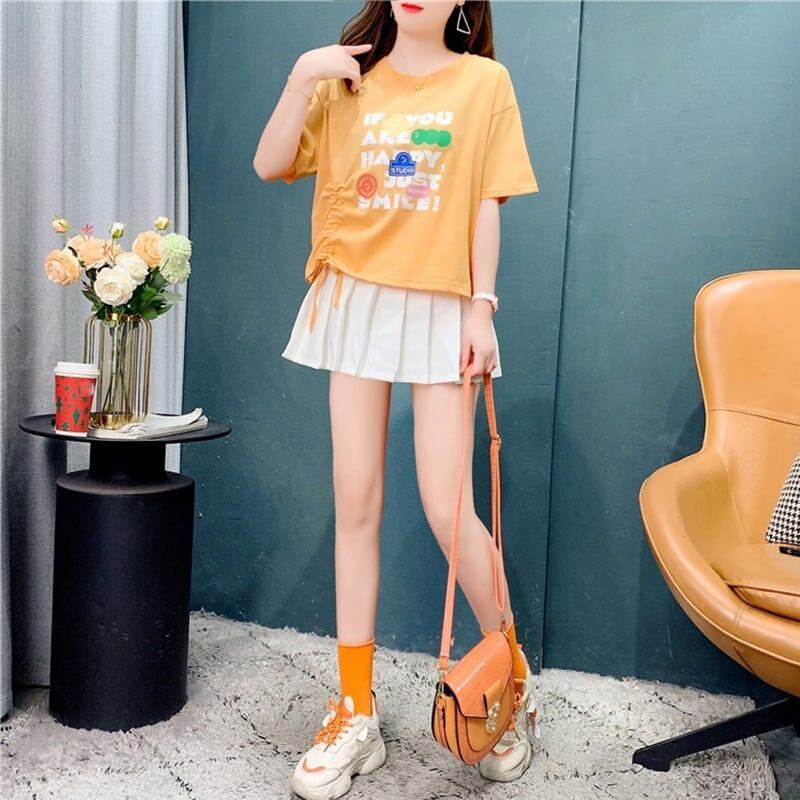 個性的なデザイン   一目惚れ Tシャツ カットソー＜F-3671＞