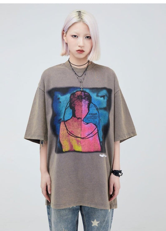 大注目   ストリート系 プリントTシャツ ＜F-2875＞