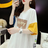 話題沸騰中 配色 オシャレ ゆったり 体型カバー 着?せ 半袖 Tシャツ ＜F-1969＞