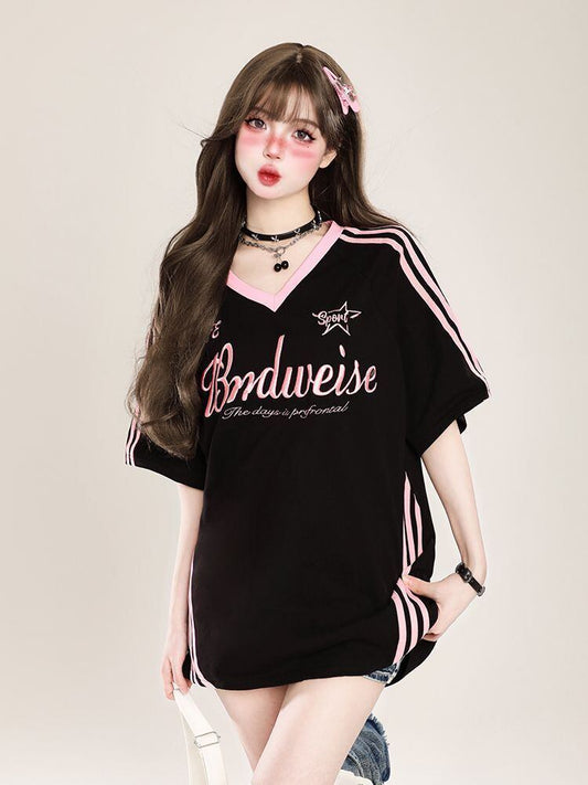 大好評 好感度UP 海外トレンド カジュアル 全3色 半袖 Tシャツ ＜F-11107＞