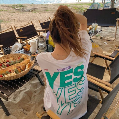 着心地良い   アルファベット Tシャツ ゆったり半袖 ＜F-2851＞