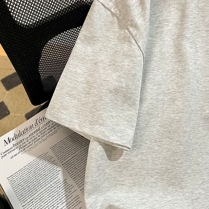 美人度アップ  4色展開 ユニセックス ロゴプリント Tシャツ<F-13049>