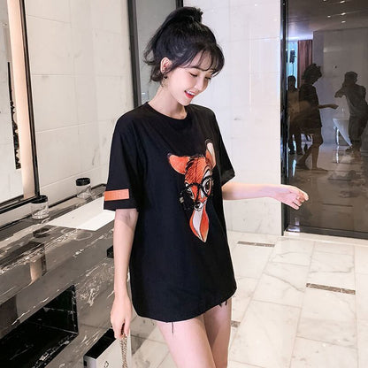 売り切れ必至 アクティブも綺麗も叶う 上品 プリント 全3色 半袖 Tシャツ F-8990