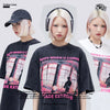 タイドブランド   ロックアメリカンストリートレタープリント半袖Tシャツ<F-2903>