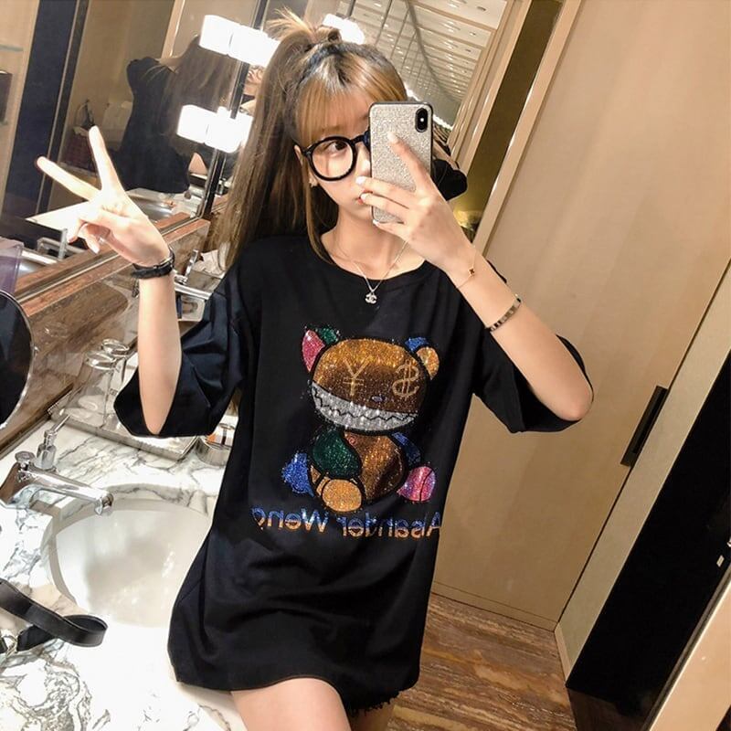 個性的なデザイン   一目惚れ Tシャツ カットソー＜F-3481＞