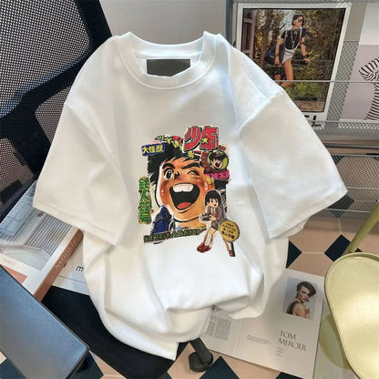 男女兼用 大人気 プリント ファッション 半袖 Tシャツ F-13276