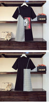 早い者勝ち カジュアル 好感度UP 半袖 Tシャツ ワンピース ＜F-11723＞