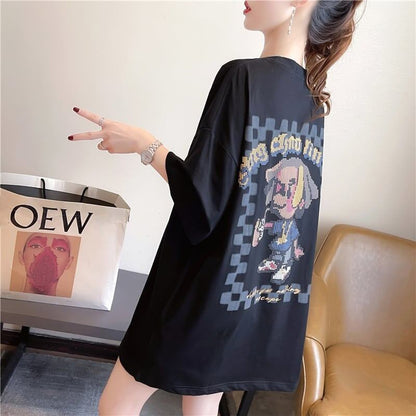 ゆったり感アップ   オシャレ度満点 Tシャツ カットソー＜F-3478＞