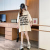 ファッション 切り替え 個性派 プリント 3色選択 半袖Tシャツ＜F-8548＞