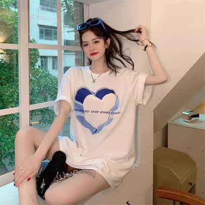 売り切れ必至 カジュアル 上質 ファッション プリント 半袖Tシャツ＜F-8586＞