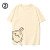 男女兼用 シンプル 着心地良い ゆったり Tシャツ F-13201