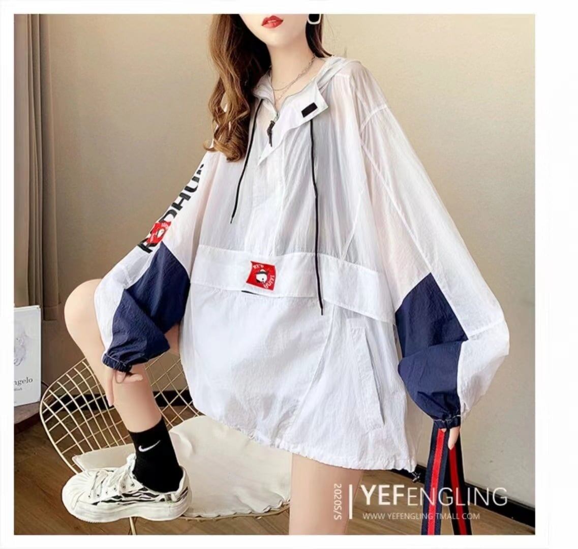 美人度アップ 売り切れ必至 ファッション 超人気 シンプル 透け感 日焼け対策 2色 シャツ ＜F-11465＞