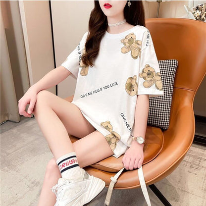 スタイリッシュ   一目惚れ Tシャツ カットソー＜F-3452＞