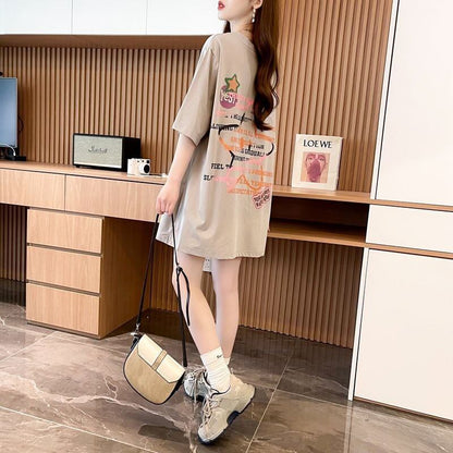 新作 特別デザイン アバンギャルド プリント全3色 半袖Tシャツ カットソー ＜F-8605＞