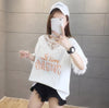 エレガントなレースステッチ半袖Tシャツ<F-3030>