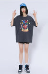 話題沸騰中   カジュアル 6色 半袖Tシャツ＜F-8164＞