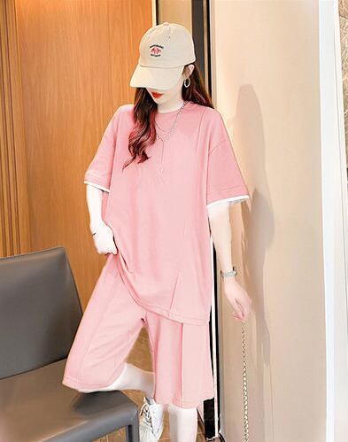 定番シンプル 半袖Ｔシャツⅹパンツセット全4色 カジュアル <F-8732>