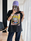 今季も大流行 ゆったり 刺?ロゴ ユニセックス 全3色 半袖 Tシャツ <F-4852>