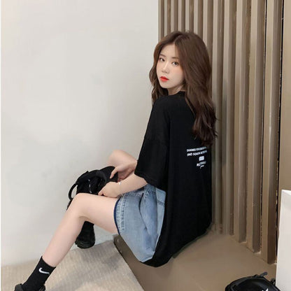個性的なデザイン 2色選択可 一目惚れ レイヤード風 Tシャツ カットソー＜F-8286＞
